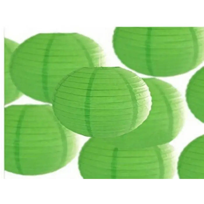 Dekoratif Çin Feneri – Kağıt Lamba - Yeşil (336336)