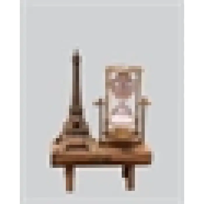 Dekoratif Kum Saati – Ahşap Malzeme, Hediyelik Masa Aksesuarı