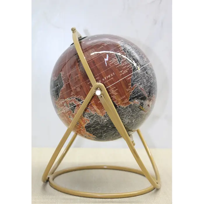 Dekoratif Metal Standlı Dünya Küre - Model 1
