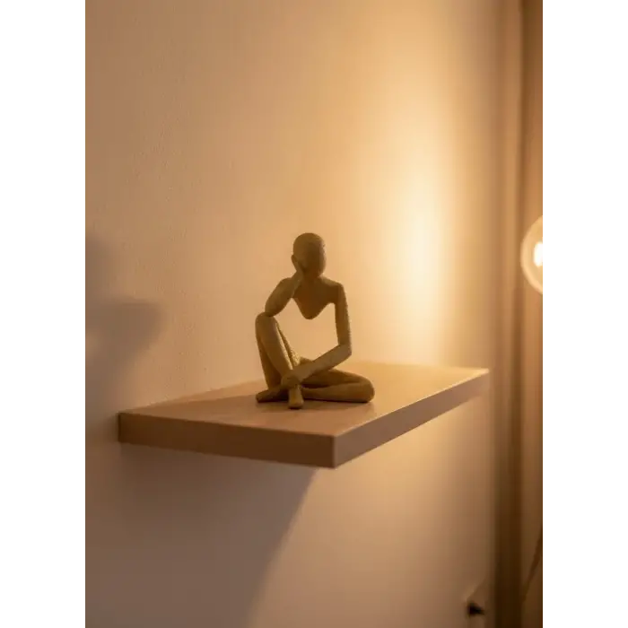 Dekoratif Sarı İnsan Figürü Modern Masa Ve Raf Süsü