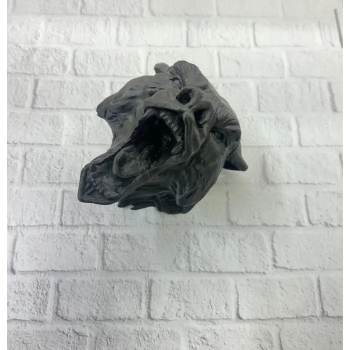 Dekoratif Siyah Ayı Duvar Heykeli Asılabilir Hediyelik 25x19 Cm