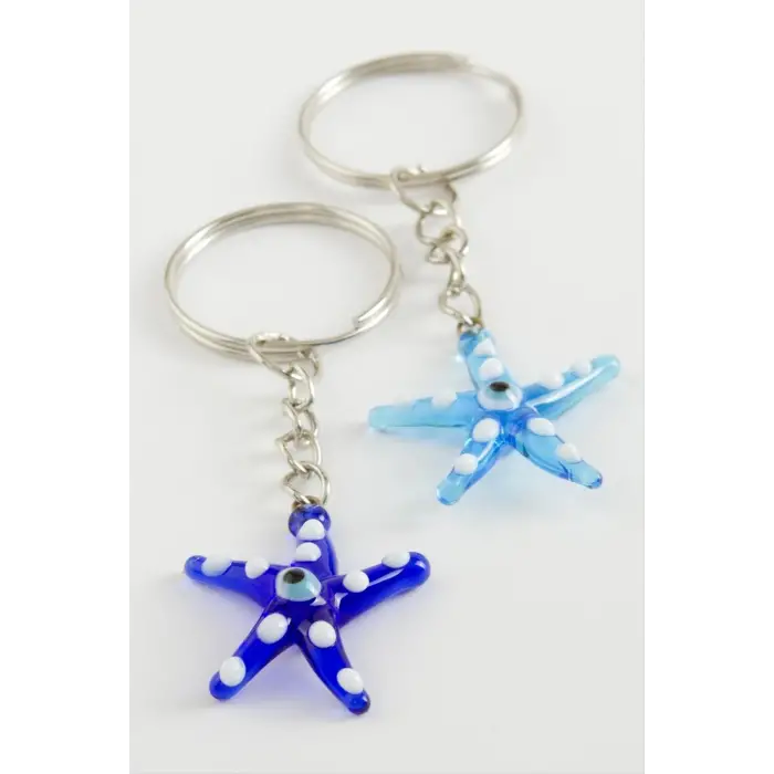 Deniz Yıldızı Cam Anahtarlık