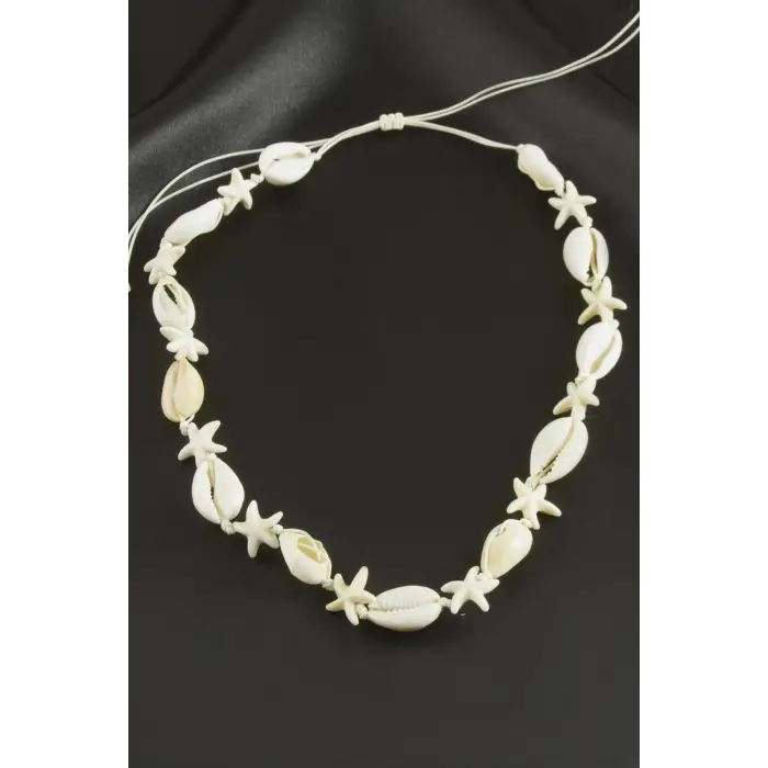 Deniz Yıldızı İstiridye Makrome Kolye