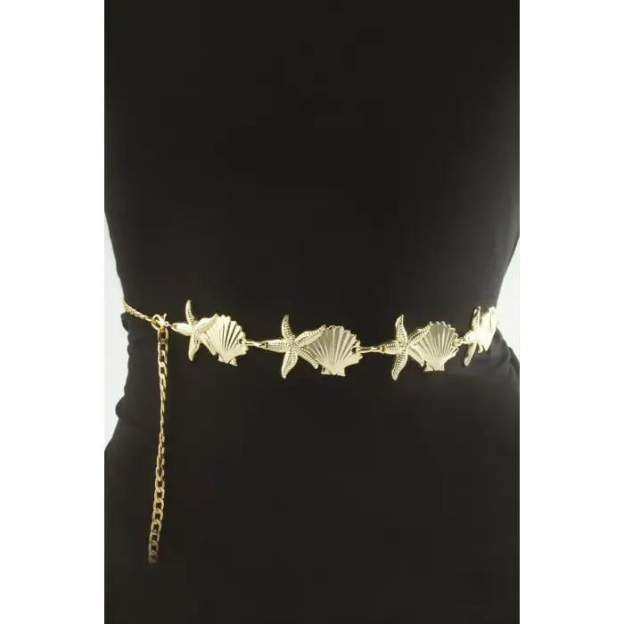 Deniz Yıldızı Metal Zincir Kemer