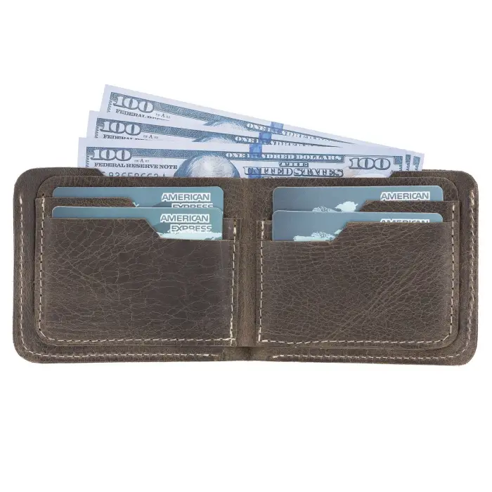 Deri Erkek Cüzdanı RO6 Kahve