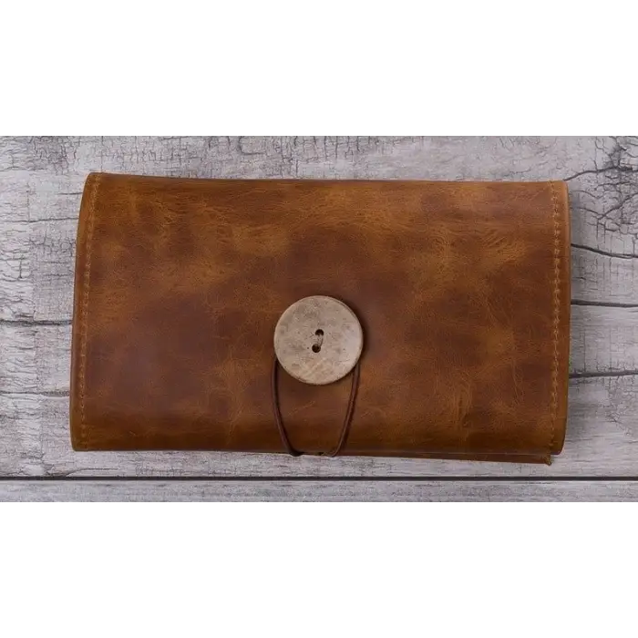 Deri Kablo Aksesuar Taşıma Çantası G19 Taba