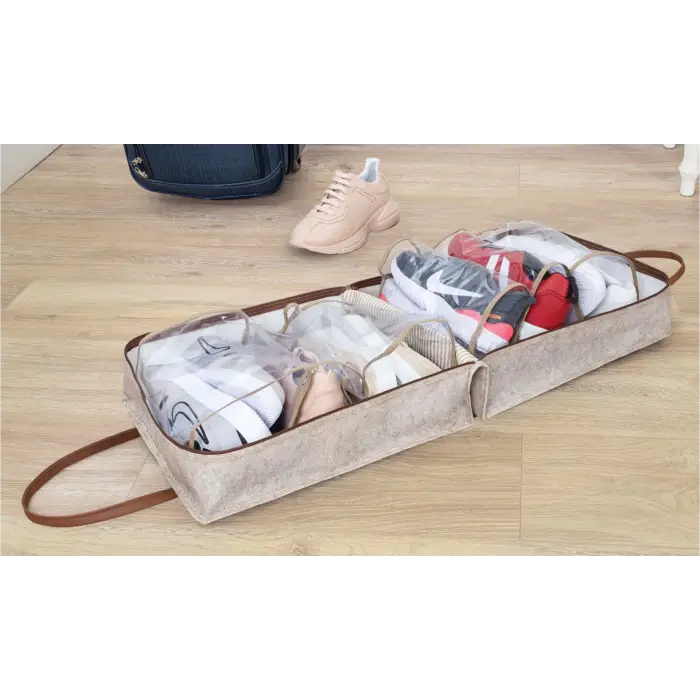 Deri Kulplu Ayakkabı Seyahat Çantası 04263