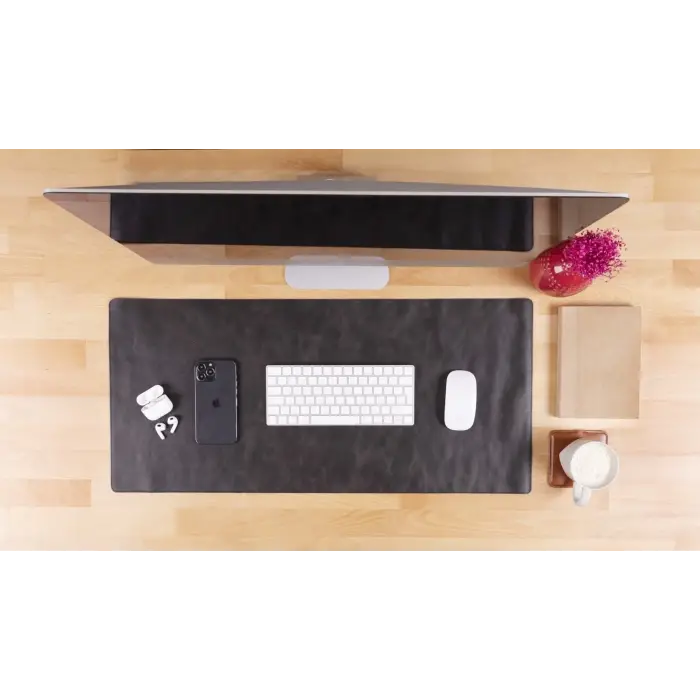 Deri Masa Matı 80*37cm TN1 Gri