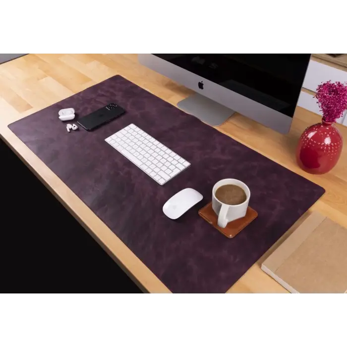 Deri Masa Matı 91*48cm TN6 Mor
