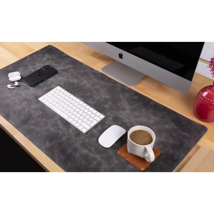 Deri Masa Matı 91*48cm VS4EF Gri