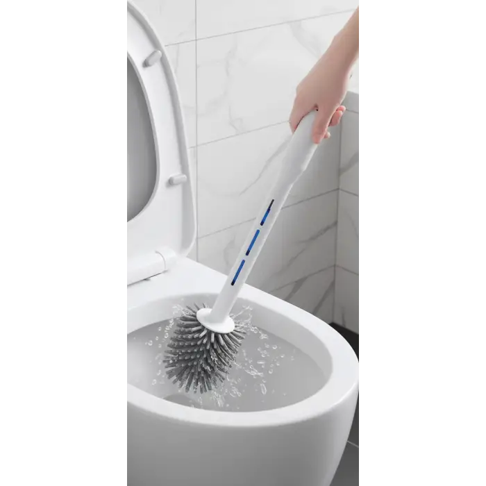 Deterjan Hazneli Ergonomik Silikon Tuvalet Fırçası