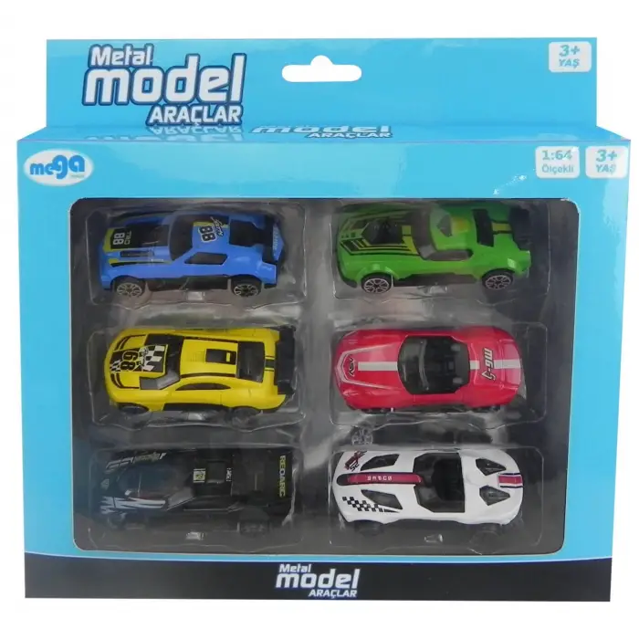 Die cast 6Lı Metal Model Araçlar