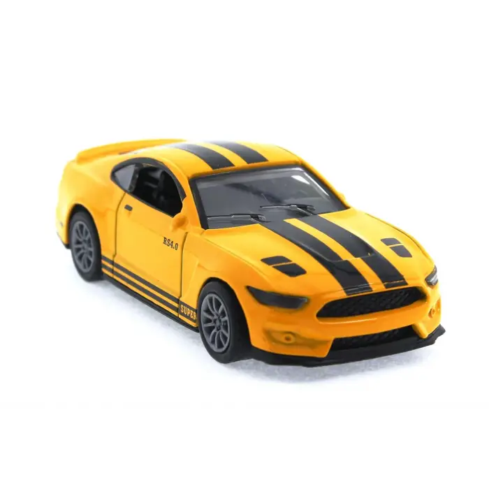 Die Cast Çek Bırak Metal Sarı Spor Araba