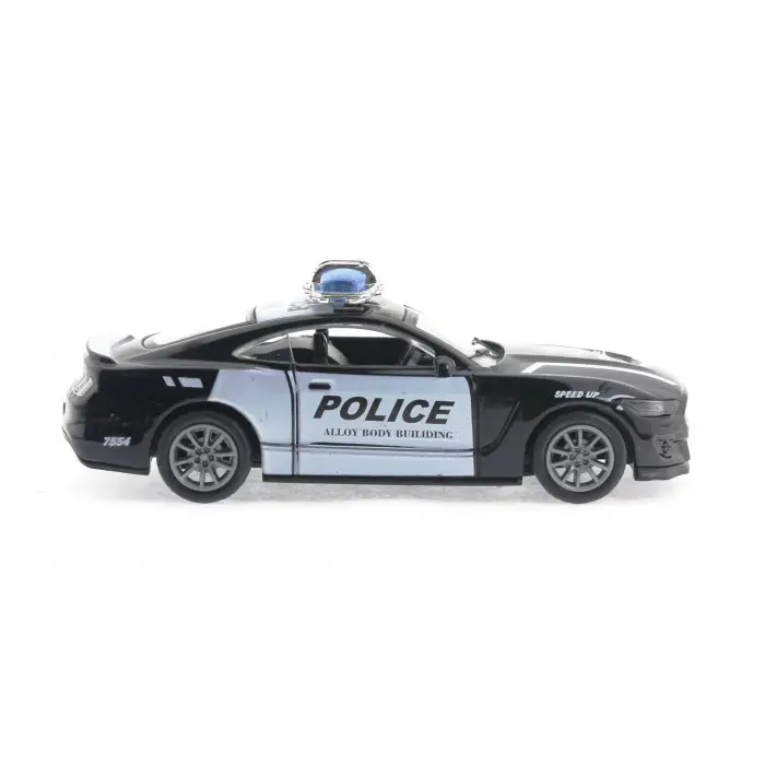 Die Cast Çek Bırak Metal Siyah Polis Arabası