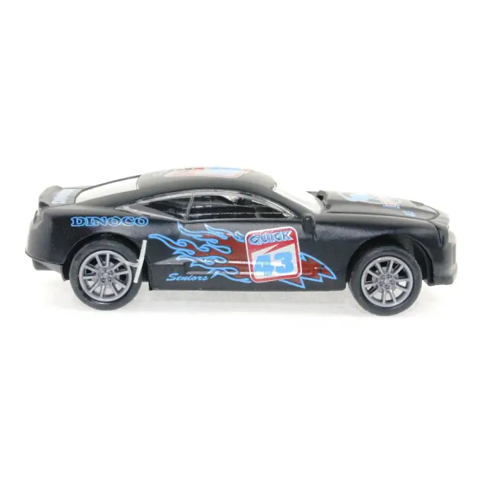 Die Cast Çek Bırak Metal Siyah Yarış Arabası 43