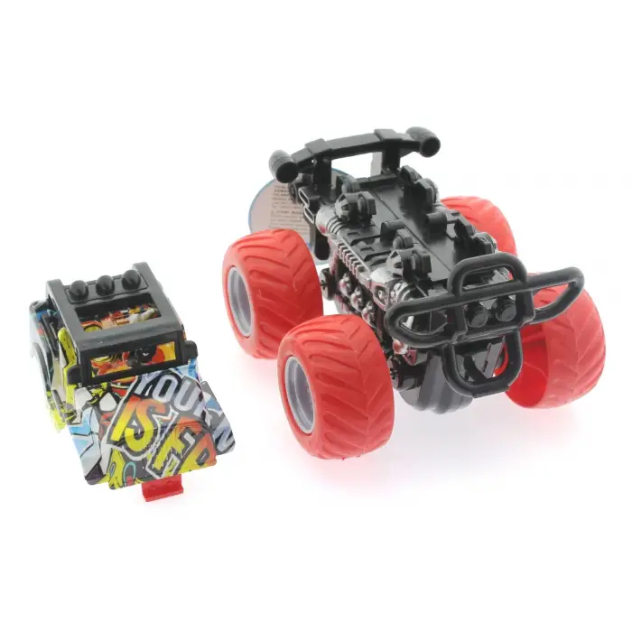 Die Cast Off Road  Dev Kırmızı Teker Araba