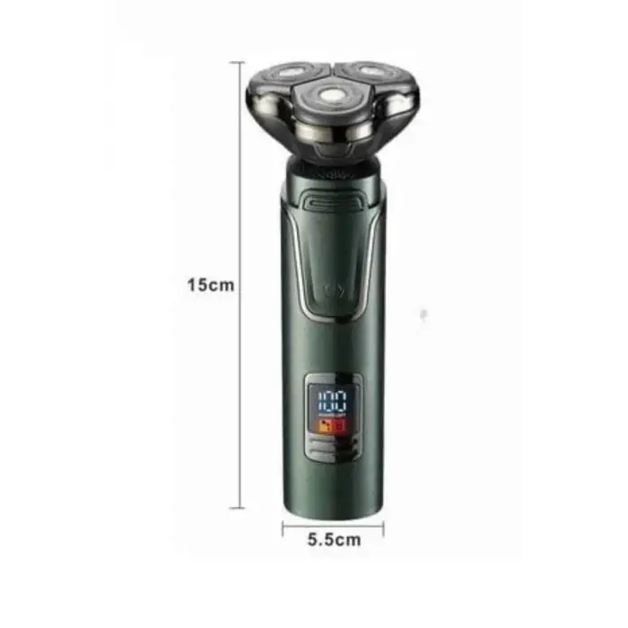 Dijital Göstergeli 3 Başlıklı Tıraş Makinesi Islak Kuru Lazer Öncesi Günlük