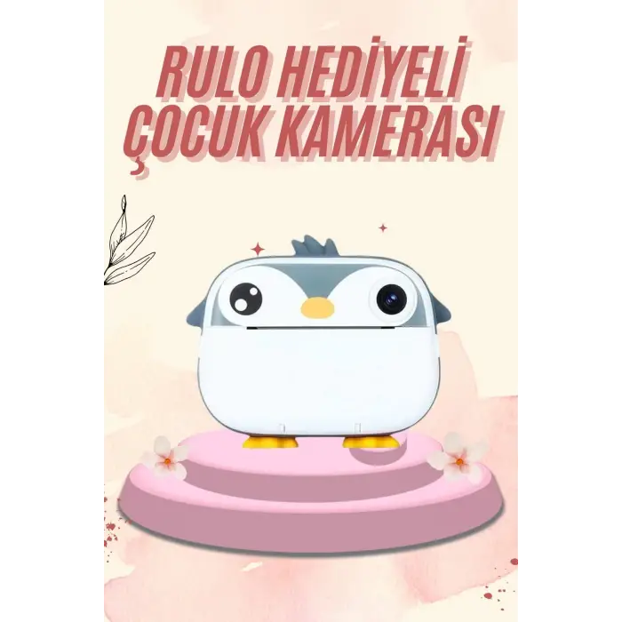 Dijital HD Video Kamera Çocuk Fotoğraf Makinesi  Anlık Termal Rulo