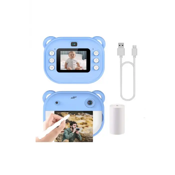Dijital Video Kayıt Fotoğraf Çocuk Kamerası Anlık Termal Resim Kağıt Baskılı