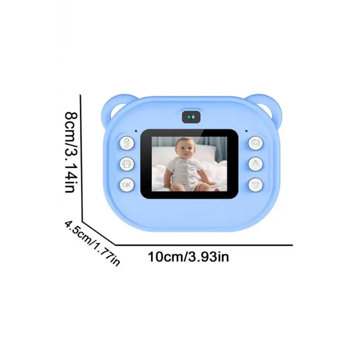 Dijital Video Kayıt Fotoğraf Çocuk Kamerası Anlık Termal Resim Kağıt Baskılı