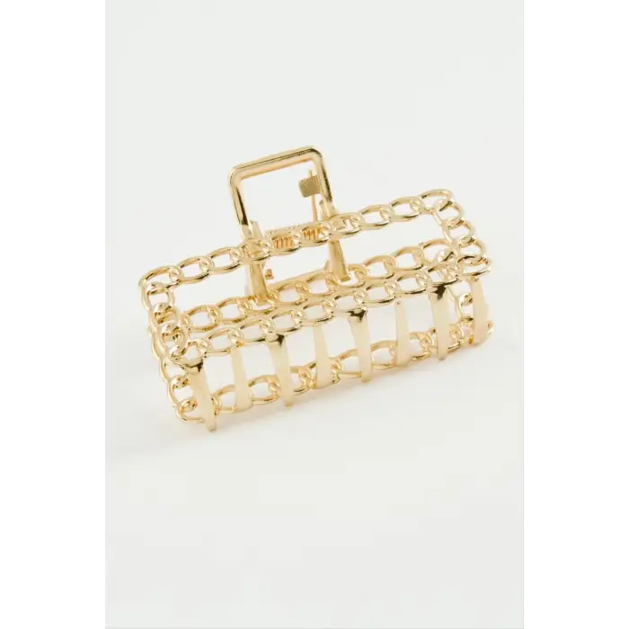 Dikdörtgen Metal Mandal Toka 7 cm