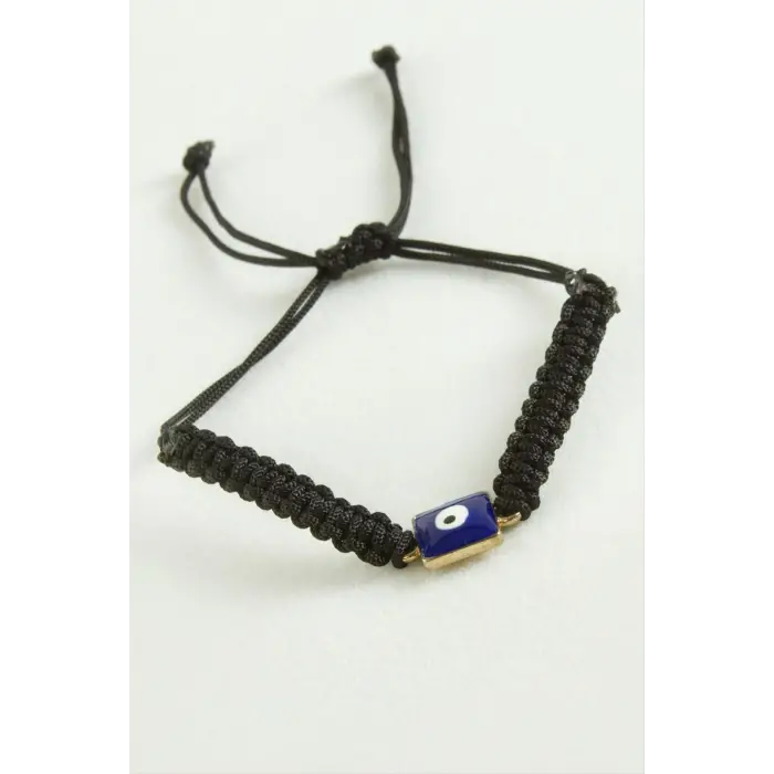 Dikdörtgen Nazar Makrome İp Bileklik