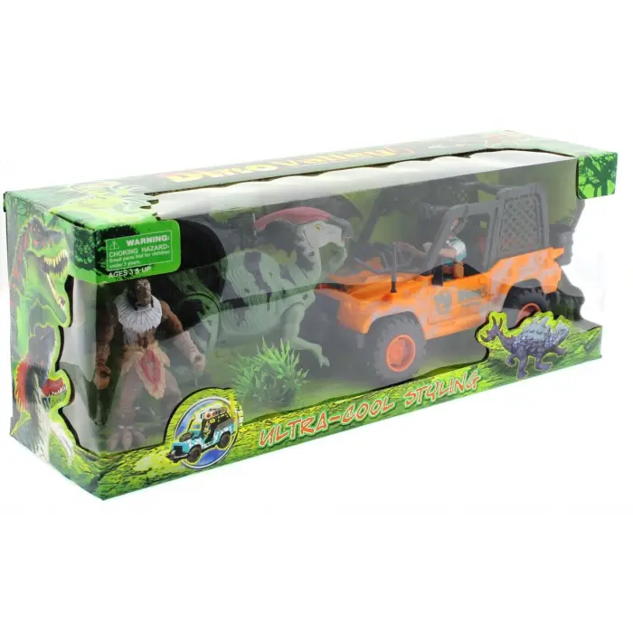 Dinozor Avcısı Jeepli Oyun Seti