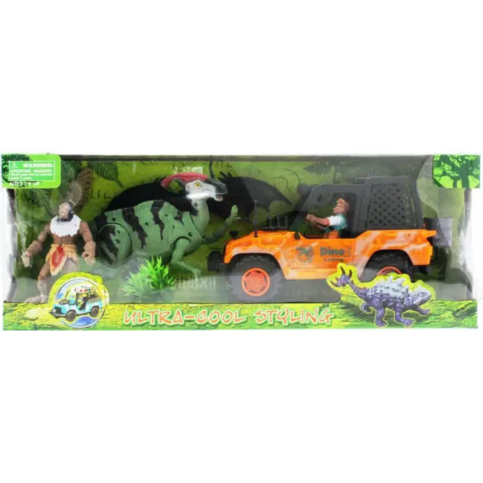 Dinozor Avcısı Jeepli Oyun Seti
