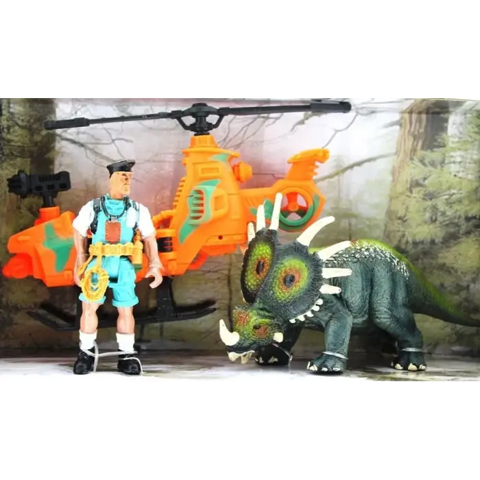 Dinozor Avcısı Tiriceratops  Oyun Seti