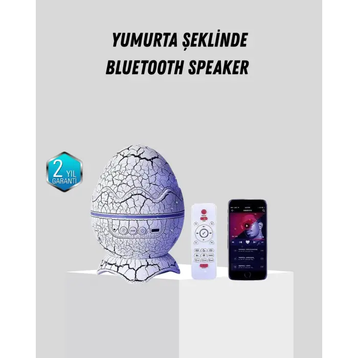 Dinozor Yumurta Gece Lambası Projektör – 14 Renk Seçeneği