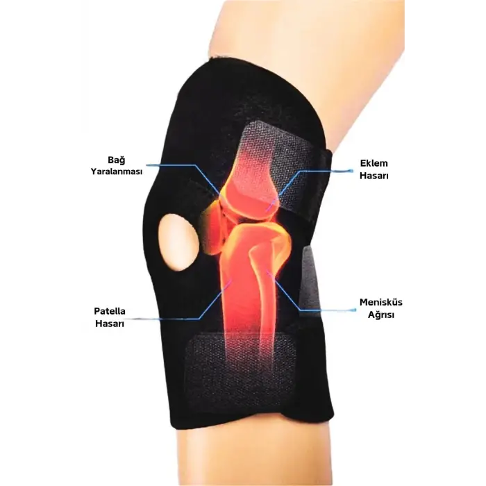Diz Korsesi Çapraz Bağ Menisküs Ağrısı Için Dizlik Diz Bandajı Patella Dizlik