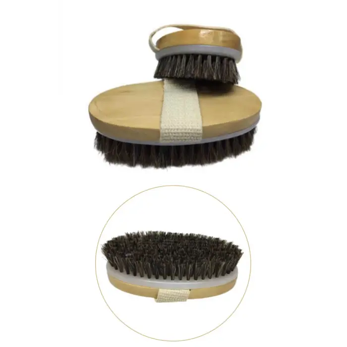 Doğal At Kılı Fırça - Masaj Ve Selülit Fırçası (336336)