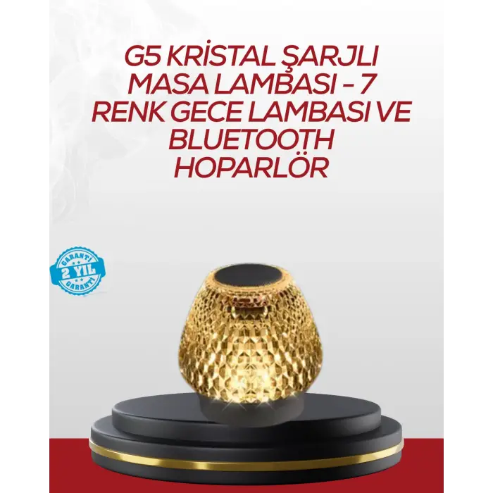 Dokunmatik Işıklı Kablosuz Bluetooth Hoparlör 5W