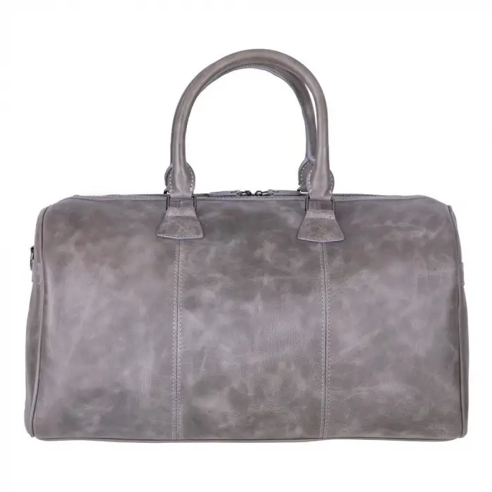 Dolly Gerçek Deri Seyahat Çantası Antik Gri