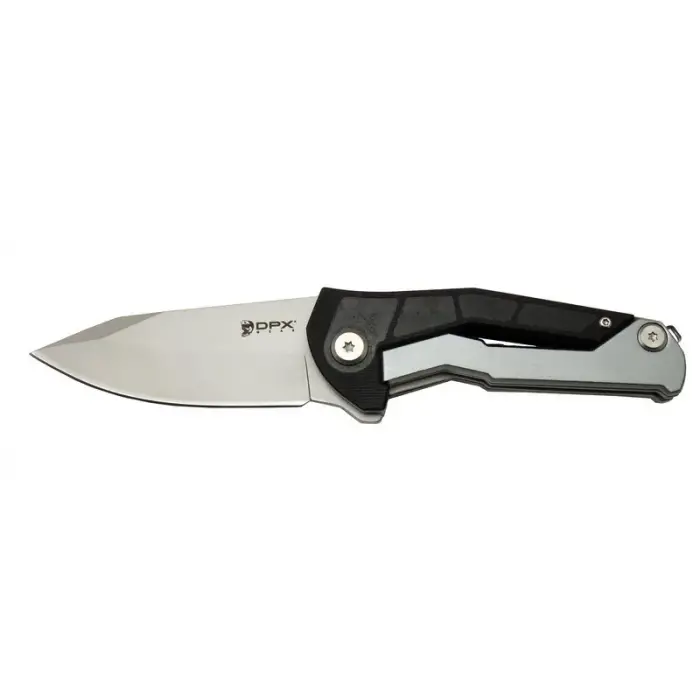 DpxGear Sugga 915B BK Siyah &amp;amp; Beyaz Kamp / Outdoor Çakı 17,5cm - Yarı Otomatik, Kemerlikli, Kutulu