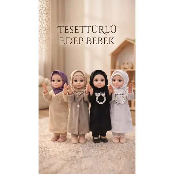 Dua Eden Sesli Tesettürlü Ramazan Oyuncağı Edep Bebek