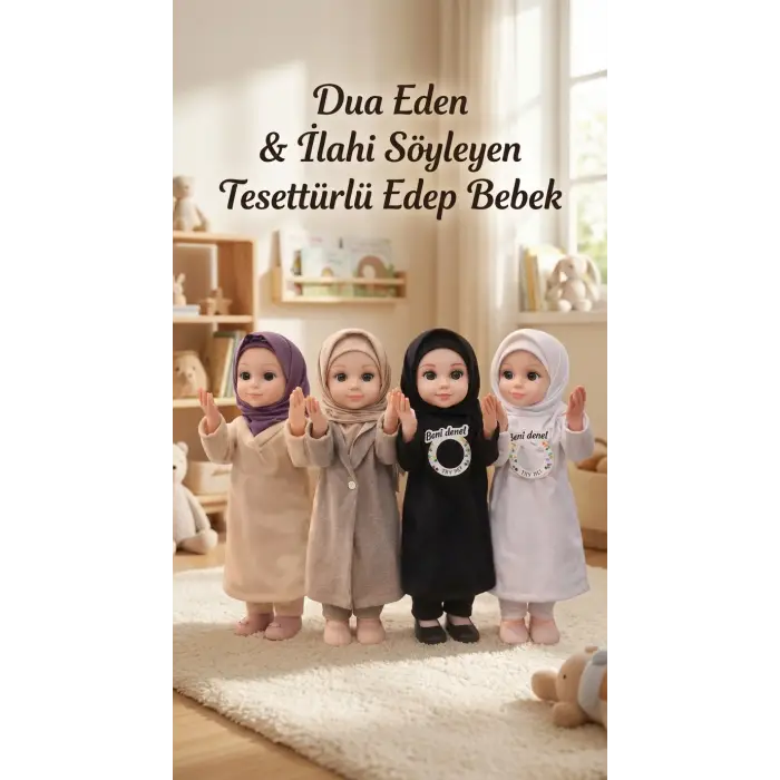 Dua Eden Tesettürlü Ramazan Bebeği - İlahi Söyleyen Oyuncak