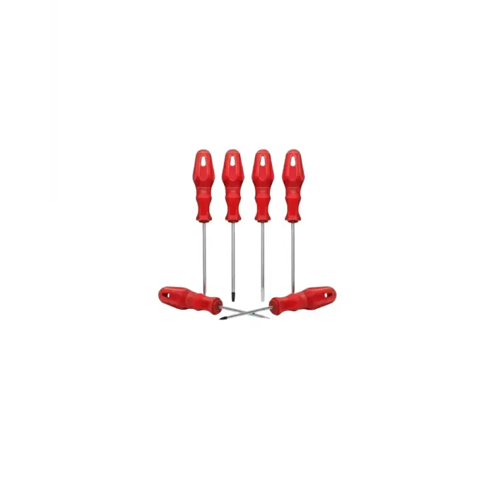 Düz ve Yıldız Başlıklı 7li Tornavida Seti Ergonomik Tutma