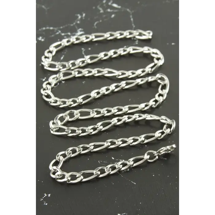 Düz Zincir Çelik Kolye 55 cm