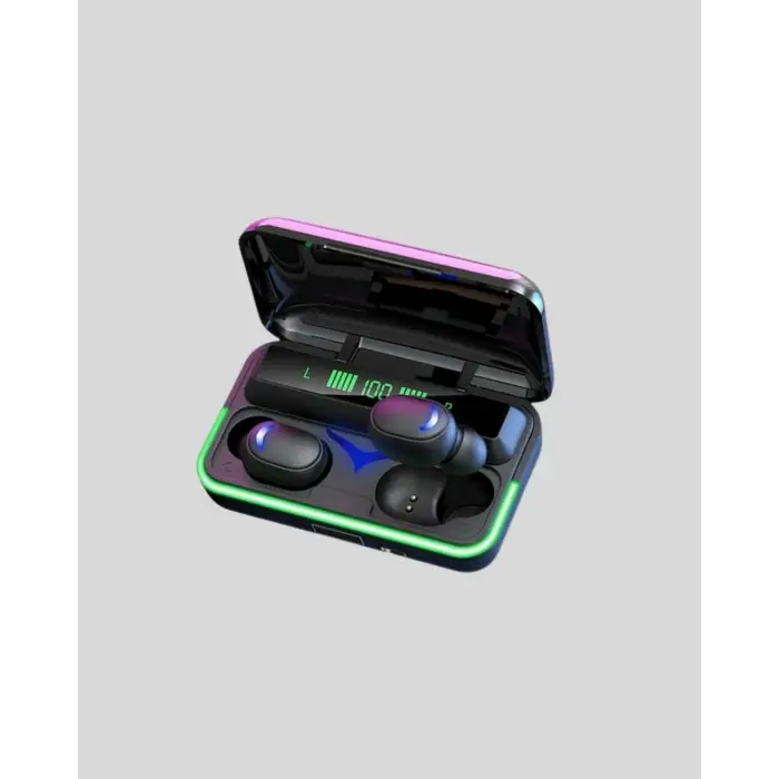 E10 Kablosuz Bluetooth Kulaklık – 3D Ses, Powerbank Şarj Kutusu