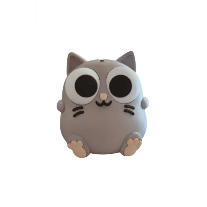 Eco Lounge Gri Kedi Kumbara 16 cm – Dekoratif Para Kutusu