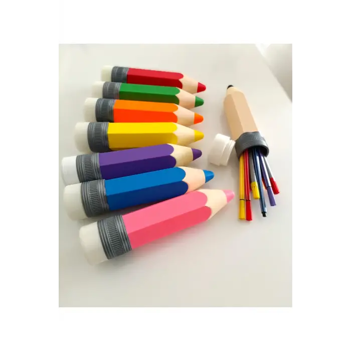 Eco Lounge Kalem Şeklinde Kalemlik – Pembe Masaüstü Organizer