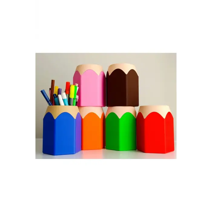 Eco Lounge Kalem Şeklinde Organizer – Pembe Masaüstü Kalemlik