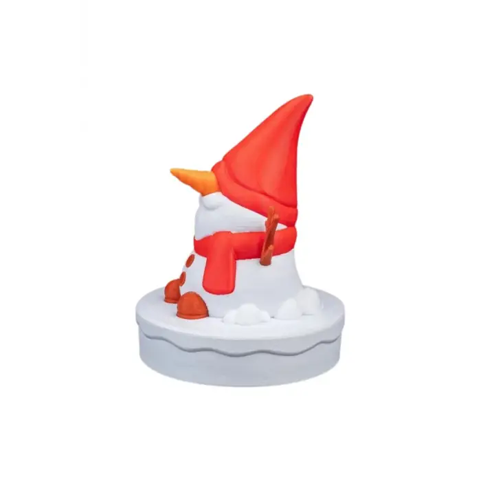 Eco Lounge Sevimli Kardan Adam Biblo 8 cm – Masaüstü Minyatür Kış Dekoru