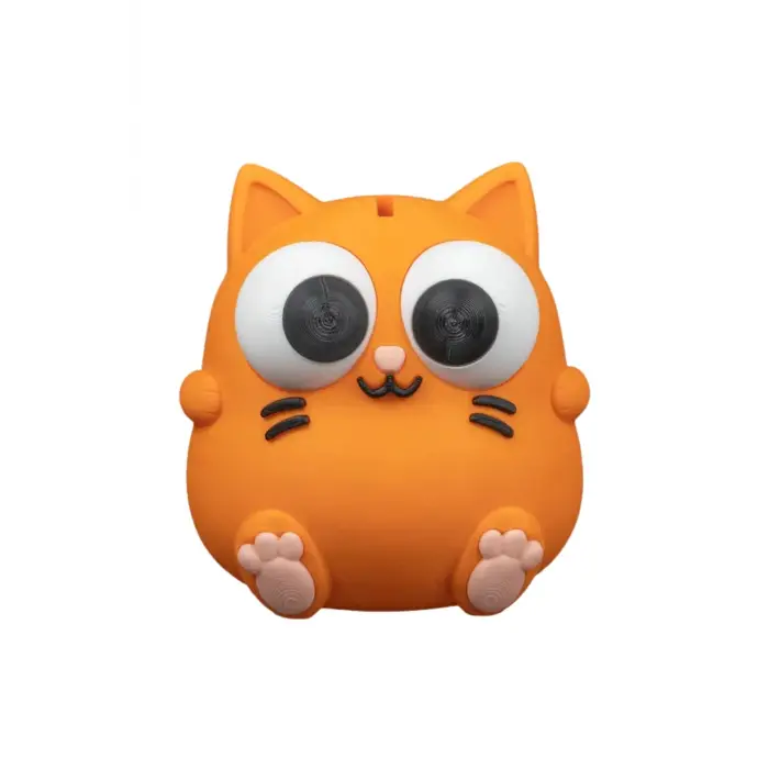 Eco Lounge Turuncu Kedi Kumbara 16 cm – Dekoratif Para Kutusu