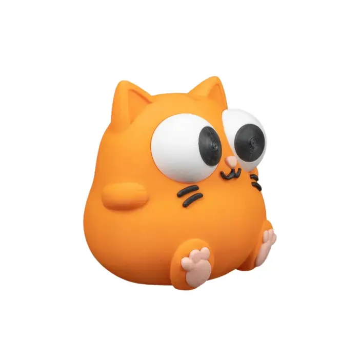 Eco Lounge Turuncu Kedi Kumbara 16 cm – Dekoratif Para Kutusu