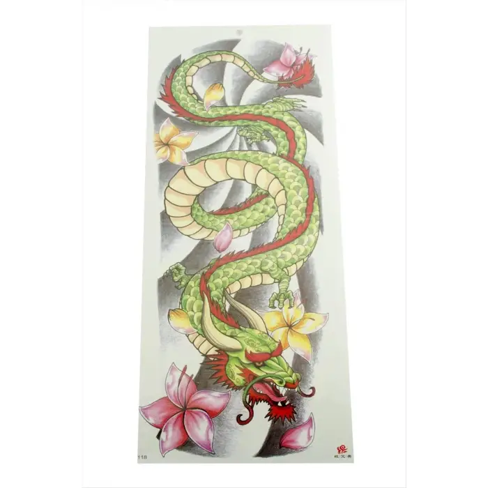 Ejderha Tattoo Kol Dövme Sticker