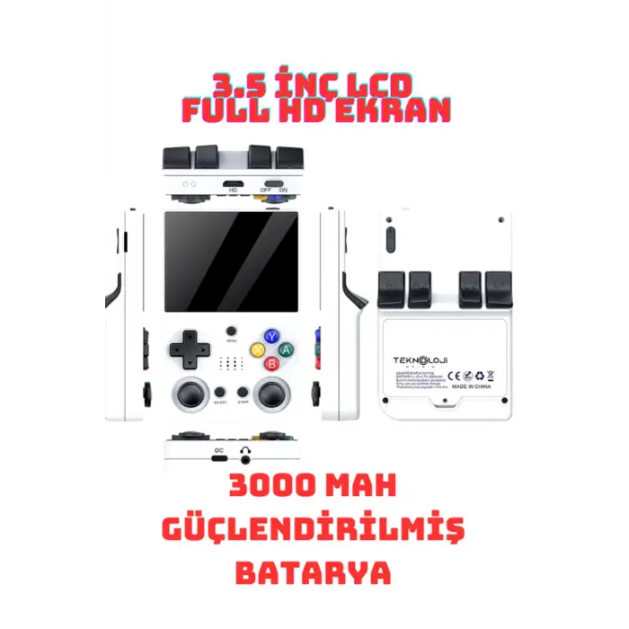 El Atarisi 3.5 UltraHd Ekran Gamepad Retro Atari PSP/PS1/NeoGeo Fıfa Gta 20.000 Games Oyun Konsolu