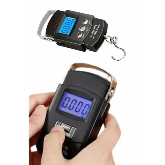 El Kantarı Dijital El Terazisi 50 Kg Kapasiteli LCD Ekranlı