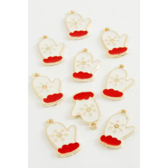 Eldiven Yılbaşı Mineli Kolye Ucu 1 Adet